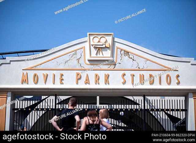 04 June 2021, North Rhine-Westphalia, Bottrop: The new attraction ""Movie Park Studios"" is in Movie Park - but it will only open at the end of June