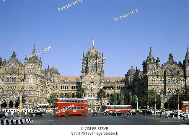 Bombay, Holiday, India, Asia, Landmark, Maharastra, Mumbai, Station, Tourism, Train, Travel, Vacation, Victoria