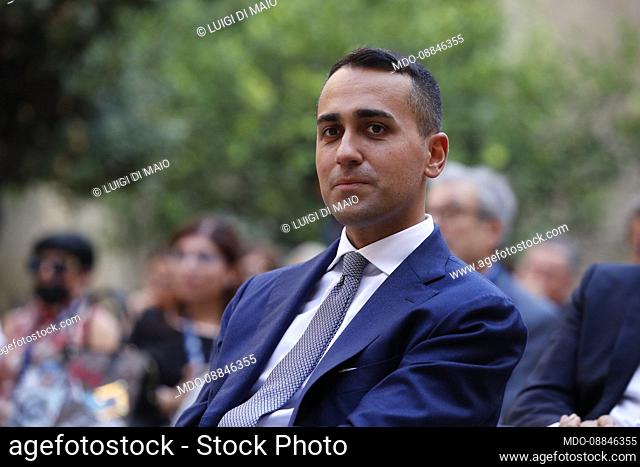 The Foreign Minister Luigi Di Maio during a conference at the Festival delle Città. Rome (Italy), September 28th, 2021