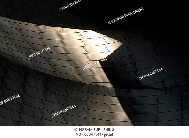 Detail of a wall, Jay Pritzker Pavilion, Millennium Park, Chicago, Cook County, Illinois, USA