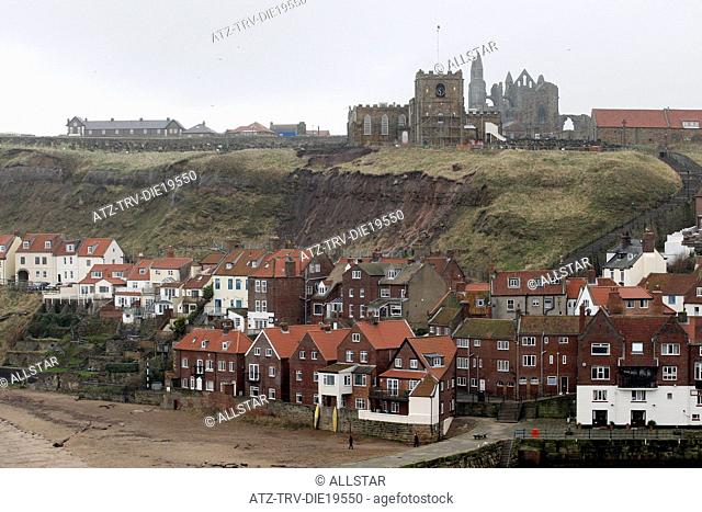 CLIFFTOP GRAVEYARD LANDSLIDE; ST.MARY'S CHURCH, WHITBY; 10/01/2013