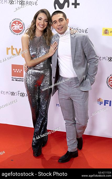 Ana Guerra y Víctor Elias asistieron a la alfombra roja de los Premios José María Forque 2023 Photocall en Palacio Municipal de Congresos de Madrid el 17 de...