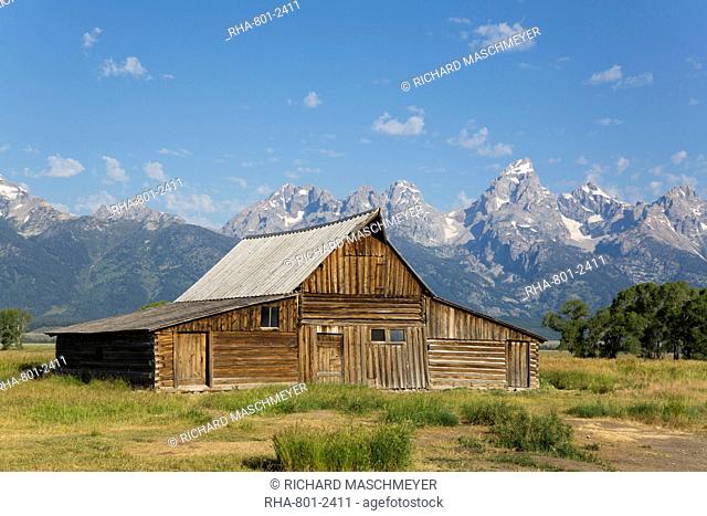 T. A. Moulton Barn, Mormon Row, Grand Teton National Park, Wyoming, United States of America, North America