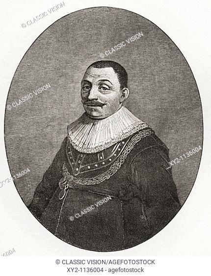 Maarten Harpertszoon Tromp, 1598 to 1653  Admiral in the Dutch navy  From the book Short History of the English People by J R  Green published London 1893