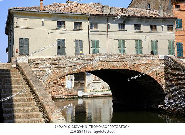 Comacchio, Po river, Delta Regional Park, Emilia Romagna, Italy