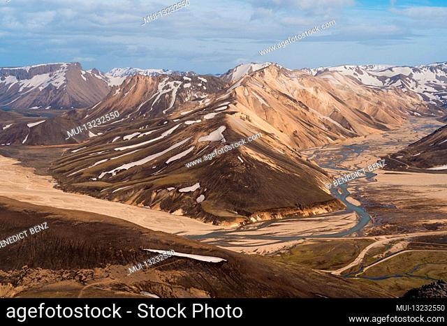Iceland, Suðurland, Landmannalaugar, Mountain, Hiking, Snow, Colours, Ash, Vulcano, Hekla, Sand