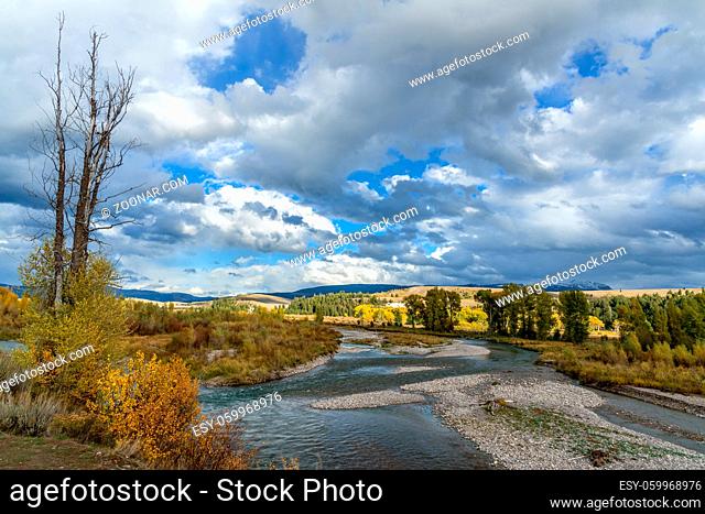 View along the Gros Ventre River