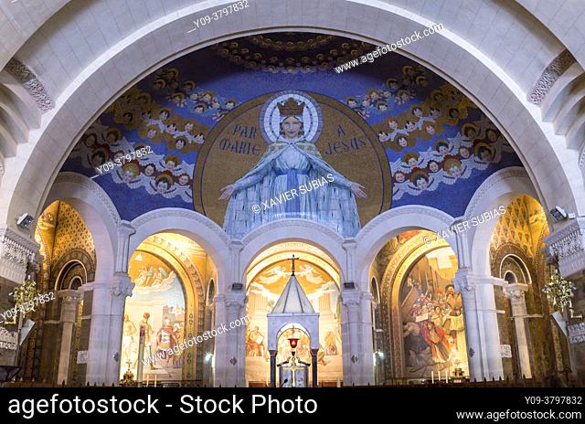Rosary Basilica, Sanctuary of Lourdes, Lourdes, Hautes-Pyrenees department, Occitanie, France