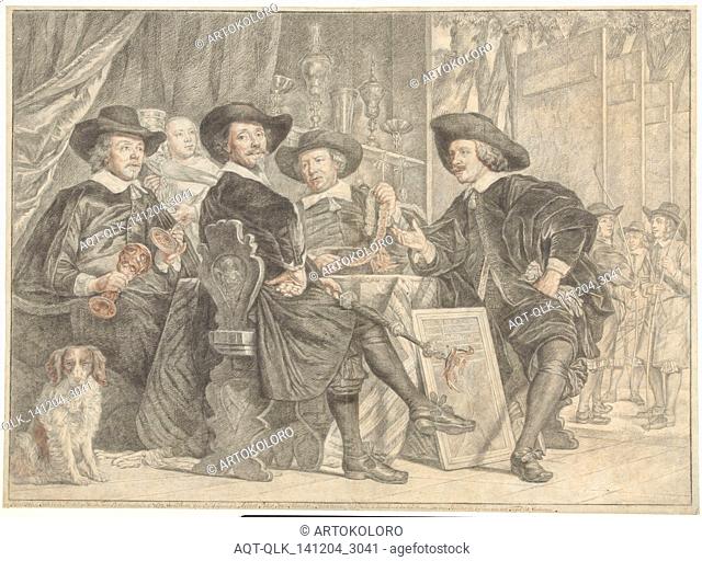 The governors of Archery Targets, Julius Henricus Quinkhard, Bartholomeus van der Helst, 1744 - 1795