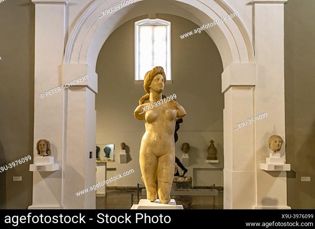 Marble Statuette of Aphrodite from Soli, The Cyprus Museum, Nicosia, Cyprus, Europe