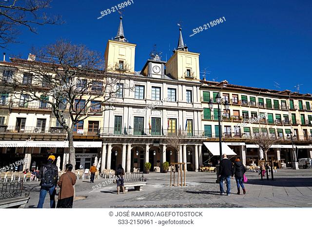 Mayor square in Segovia. Castilla Leon. Spain