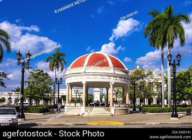 Old kiosk at the Jose Marti Square, Cienfuegos, Republic of Cuba, Caribbean, Central America