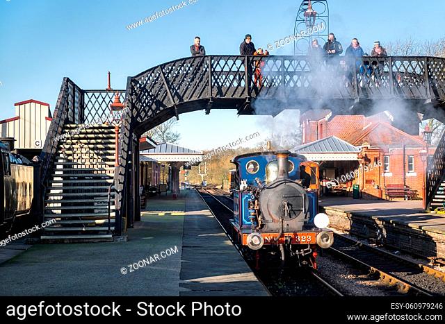 Bluebell Steam Train at Sheffield Park Station