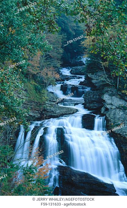 Cullasaja Falls. Nantahala National Forest. North Carolina. USA