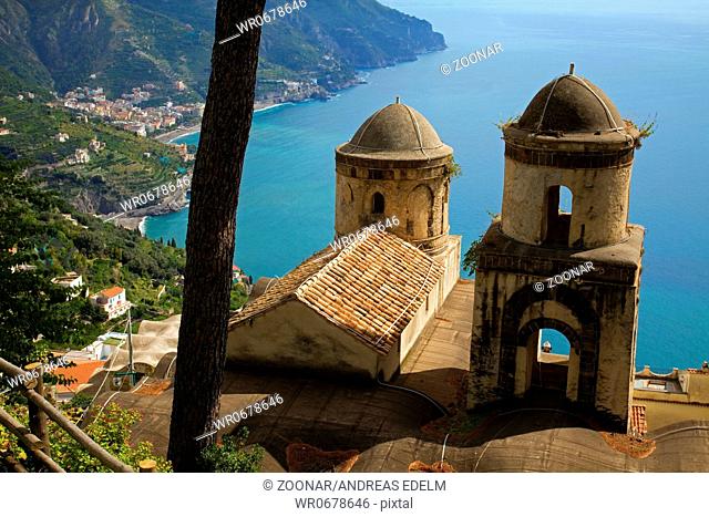 Look from the Villa Rufolo on the Amalfi coast