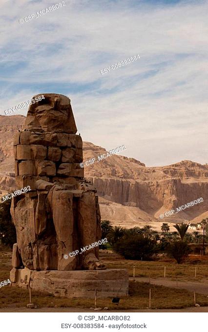 The great Colossi of Memnon in Luxor