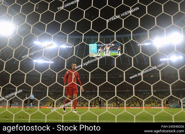 goalwart Manuel NEUER (GER) after versustor, goal to 0-1, action, behind goal camera, behind goal perspective. Group stage, preliminary round group F, game M36