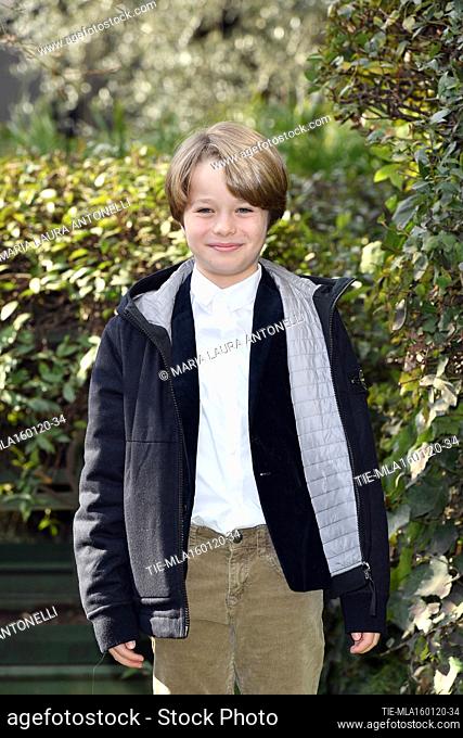 Tancredi Testa during the photocall of tv fiction ' Come una madre ' (Like a mother) Rome, ITALY-16-01-2020