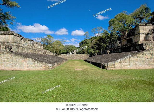 Honduras, Copan Ruins, Mayan Archaelogical Site, Great Plaza, Ball Court