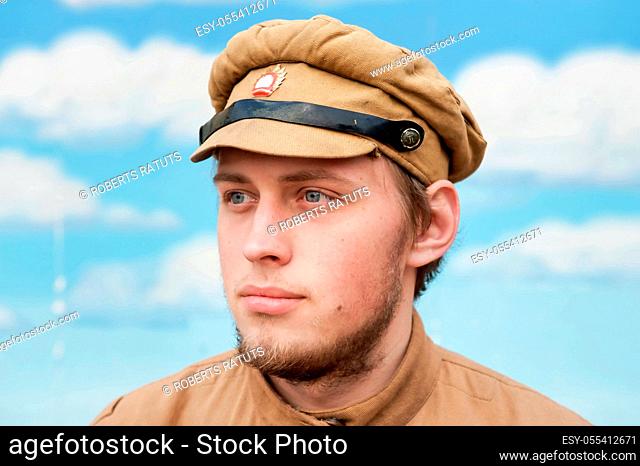 portrait, army soldier, period costume
