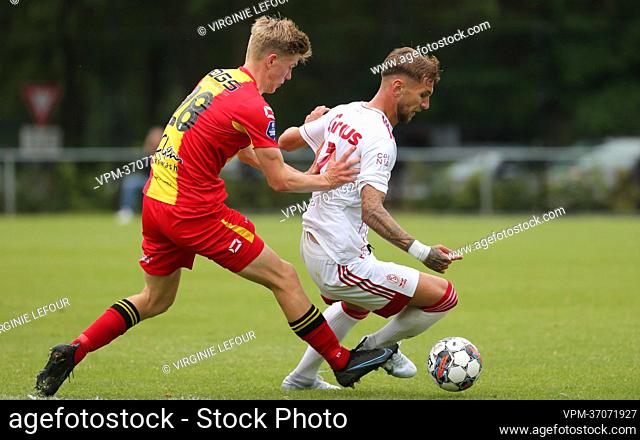 Standard's Denis Dragus fights for the ball during a friendly game bewteen Standard Liege and Dutch Go Ahead Eagles during a training camp of Belgian first...