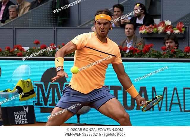 Mutua Madrid Open, Quarter Final - Rafael Nadal v João Sousa (6-0, 4-6, 6-3) Featuring: Rafael Nadal Where: Madrid, Spain When: 06 May 2016 Credit: Oscar...