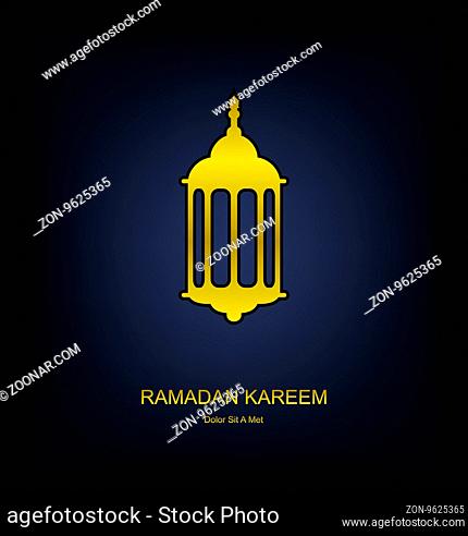 set of arabic Ramadan lanterns. icons