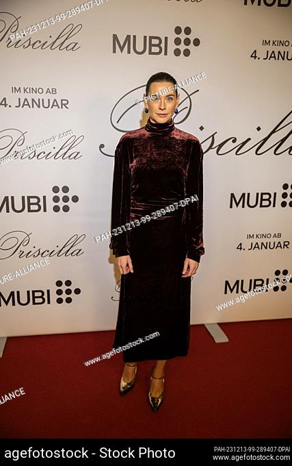 13 December 2023, Berlin: Christiane Paul, actress, attends the German premiere of the film ""Priscilla"" at the Delphi-Filmpalast am Zoo