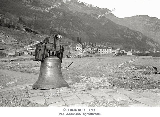 The Vajont disaster. The first floor of the belltower recovered from the Vajont disaster on the last remaining trace of the town