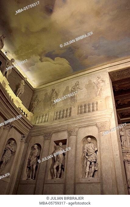 Europe, Veneto, Venetia, Andrea Palladio, Teatro Olimpico, 16th century, Renaissance, Roman, architecture