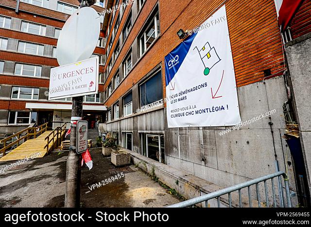 Illustration picture shows the abandoned 'Clinique Saint-Joseph' hospital in Liege, Thursday 22 October 2020. The Liege province is discussing installing a...