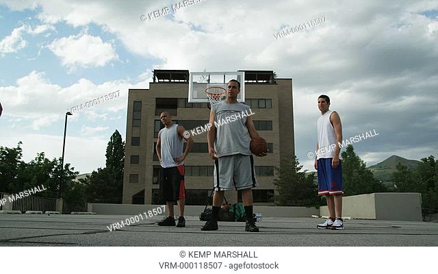 WS Men playing basketball / Salt Lake City, Utah, USA