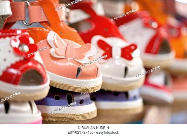 colorful children's shoes