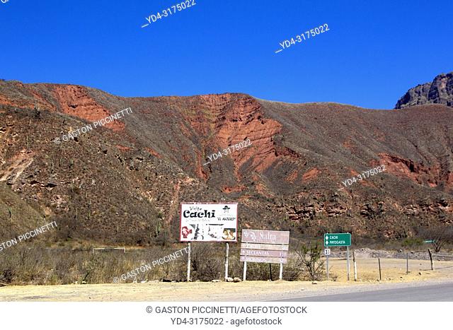 Route 33 , Quebrada of Escoipe, Calchaqui Valleys, Salta, North West, Argentina. This route go to Cachi crossing the Cardones National Park