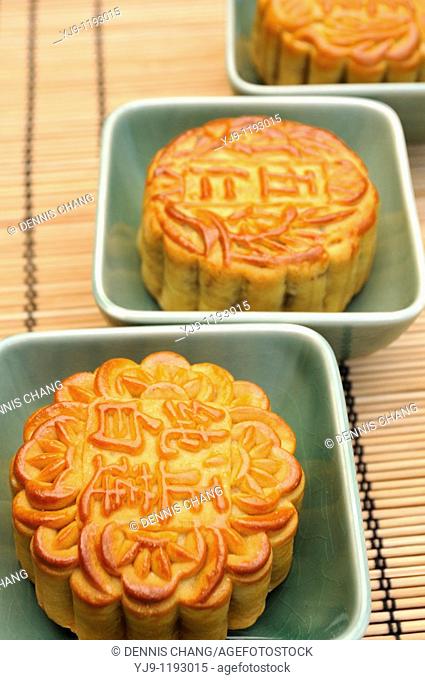 Chinese mooncakes for mid-autumn or moon festival