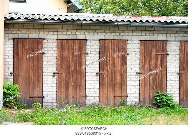 Doors for storage space, Rawa Mazowiecka, Central Poland