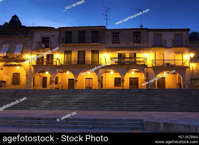 Nightfall in Trujillo, Caceres, Extremadura, Spain