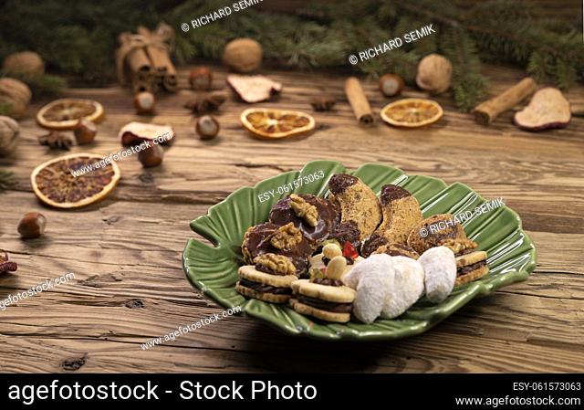 still life with Christmas cookies