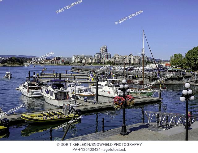 11.09.2014, Canada, Victoria, Victoria Harbor on Vancouver Island, boats, sailboats Photo: Snowfield Photography, | usage worldwide. - Victoria/Kanada