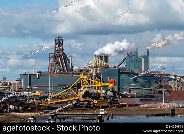 Tata steelfactory in IJmuiden, Holland