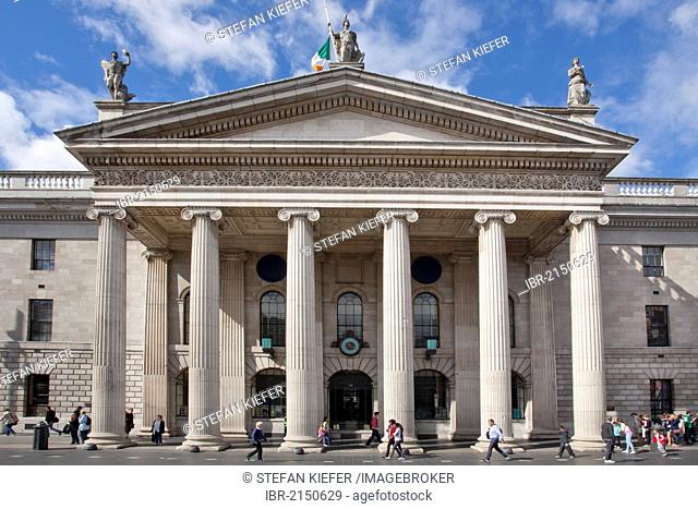 General Post Office, GPO, in O'Connell Street, Dublin, Ireland, Europe