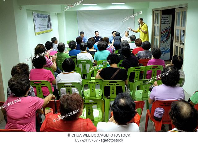Crime prevention talk for the Sungai Maong Community in Kuching, Sarawak, Malaysia