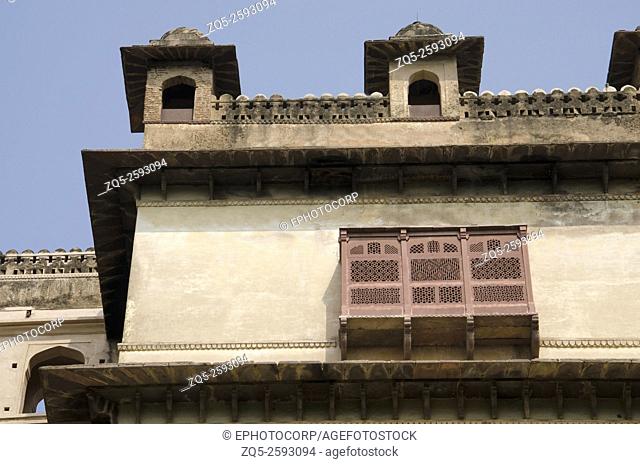 Raj Mahal. Orchha Palace (Fort) Complex. Orchha. Madhya Pradesh. India