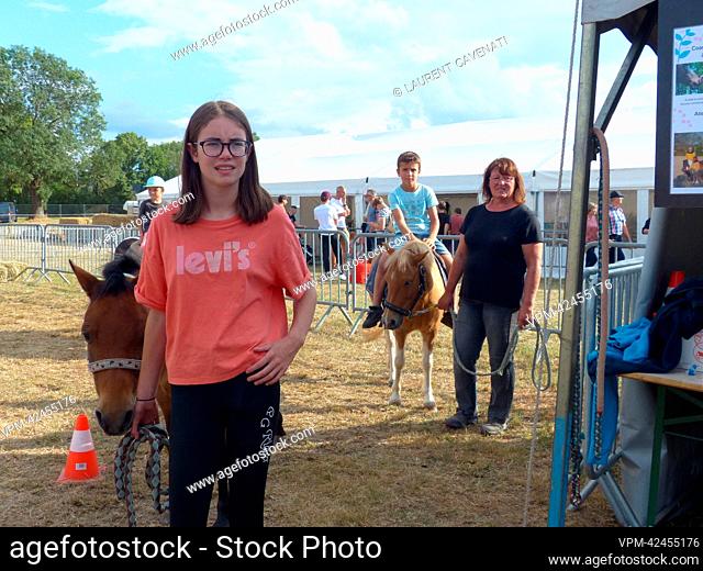 Illustration picture shows visitors and small horses an agricultural fair called 'Foire Agricole de Battice' in Battice, Saturday 03 September 2022