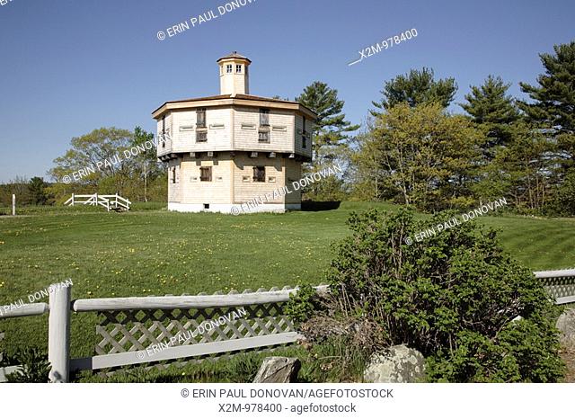 Octagonal blockhouse at Fort Edgecomb      Located in Edgecomb, Maine USA, which is on the New England seacoast  Notes: This fort was built in 1808-1809 and is...