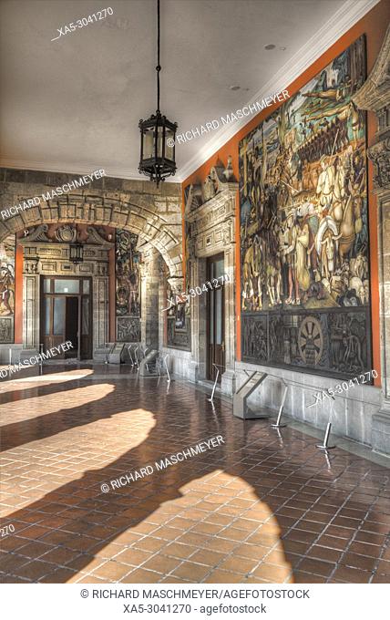 Corridor Wall Murals, Painted by Diego Rivera, 1942-51, Palacio Nacional de Mexico, Mexico City, Mexico