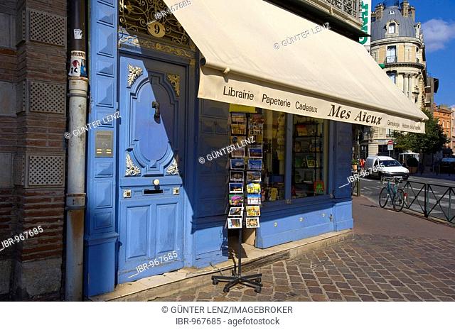 Stationery store, paper and souvenir shop, Toulouse, Midi Pyrenees, France, Europe