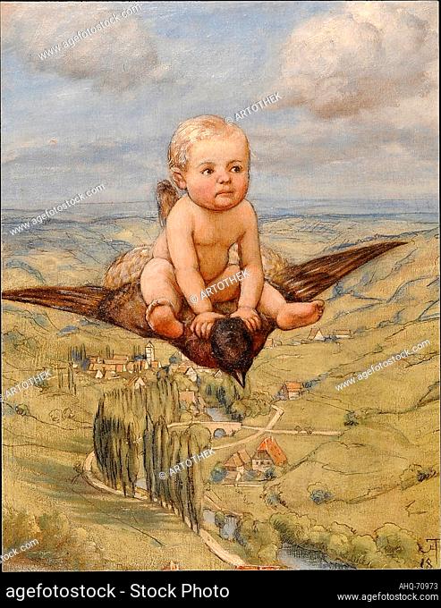 Künstler: Thoma, Hans, 1839-1924 Titel: Ritt auf dem Vogel, 1885 Technik: Öl auf Leinwand Maße: 36, 5 x 28, 2 cm Standort: Städel Museum, Frankfurt am Main