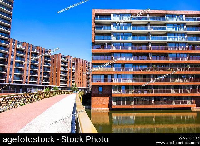 Modern architecture in Meerhoven, Eindhoven, The Netherlands, Europe
