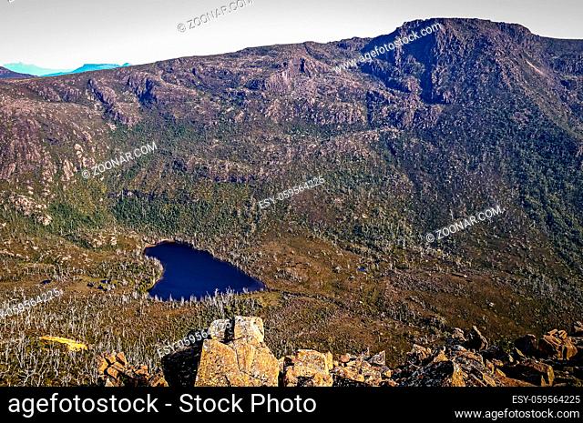 Mountain lake at Mt Field National Park, Tasmania, Australia